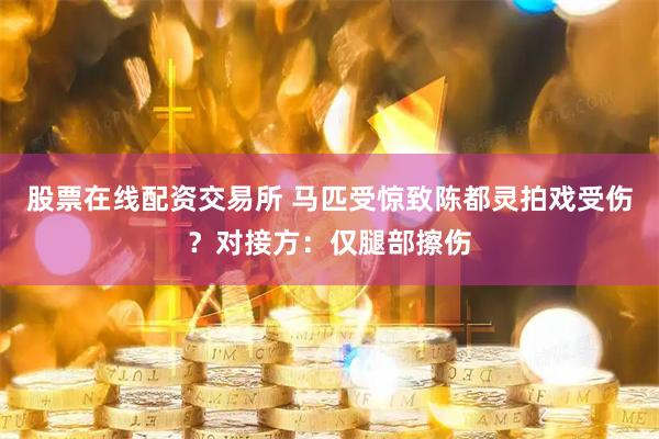 股票在线配资交易所 马匹受惊致陈都灵拍戏受伤？对接方：仅腿部擦伤